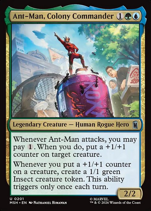 Ant-Man, Colony Commander - Magic: The Gathering MSH #201