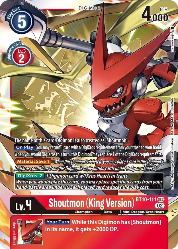 Shoutmon (King Version)  - BT10-111