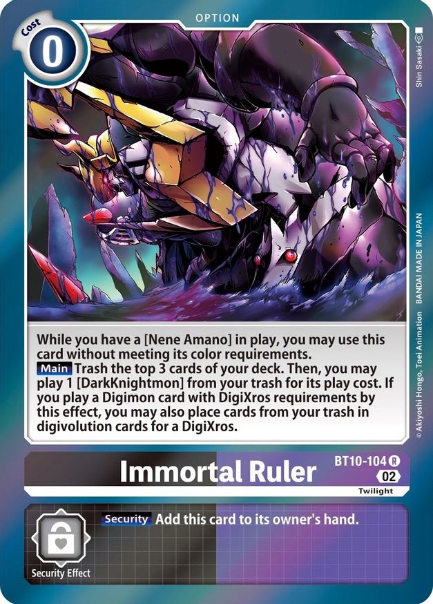 Immortal Ruler  - BT10-104