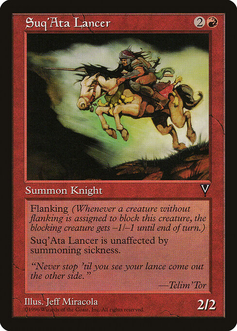 Suq'Ata Lancer - Magic: The Gathering VIS #96