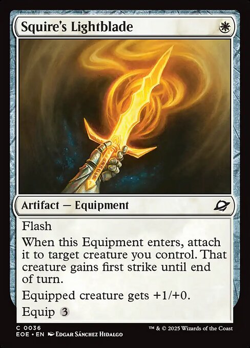 Squire's Lightblade - Magic: The Gathering EOE #36