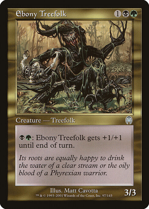 Ebony Treefolk - Magic: The Gathering APC #97