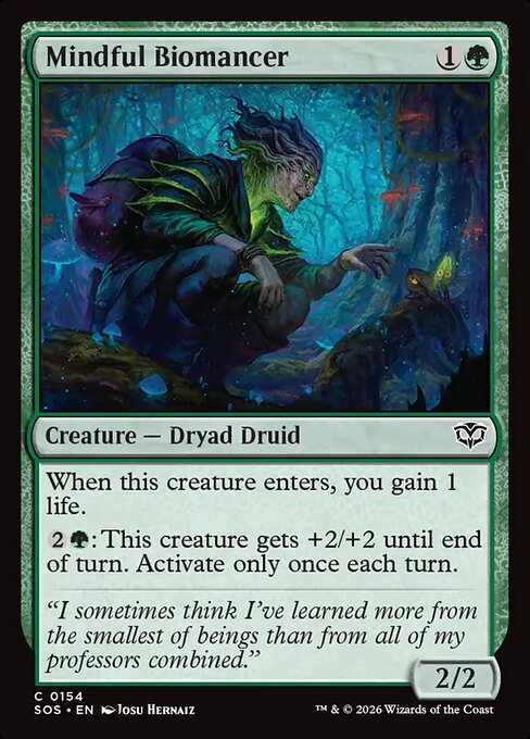 Mindful Biomancer - Magic: The Gathering SOS #154