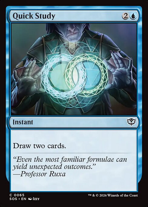 Quick Study - Magic: The Gathering SOS #65