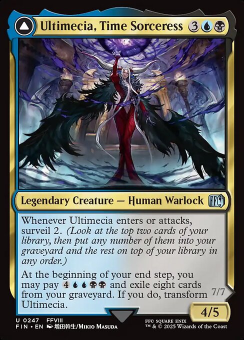 Ultimecia, Time Sorceress // Ultimecia, Omnipotent - Magic: The Gathering FIN #247
