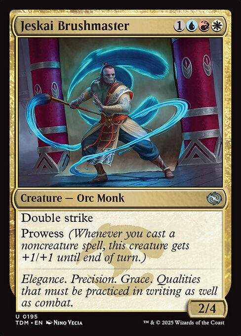 Jeskai Brushmaster - Magic: The Gathering TDM #195
