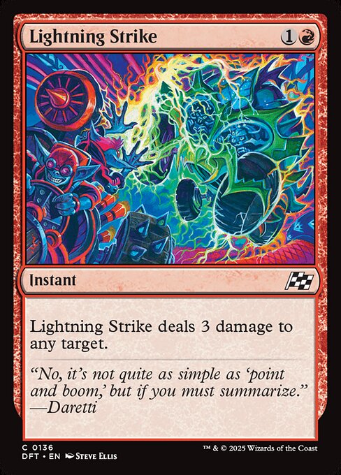 Lightning Strike - Magic: The Gathering DFT #136