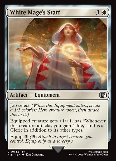 White Mage's Staff - Magic: The Gathering FIN #42