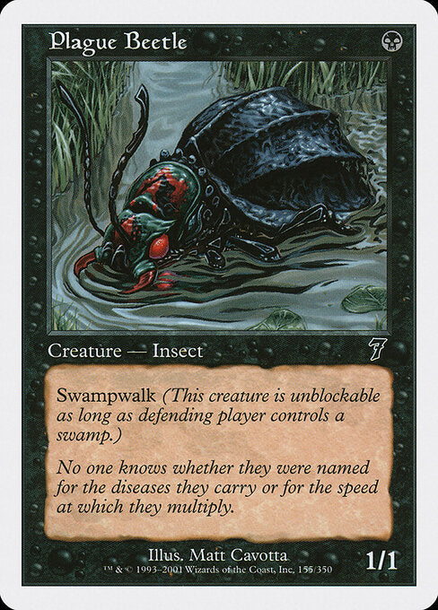 Plague Beetle - Magic: The Gathering 7ED #155