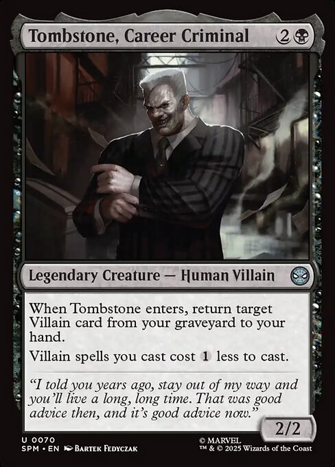 Tombstone, Career Criminal - Magic: The Gathering SPM #70