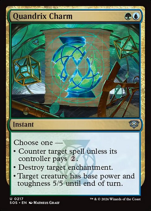 Quandrix Charm - Magic: The Gathering SOS #217