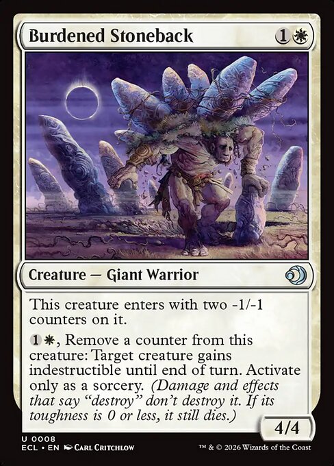 Burdened Stoneback - Magic: The Gathering ECL #8