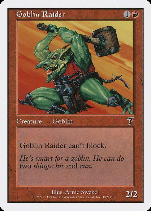 Goblin Raider - Magic: The Gathering 7ED #192