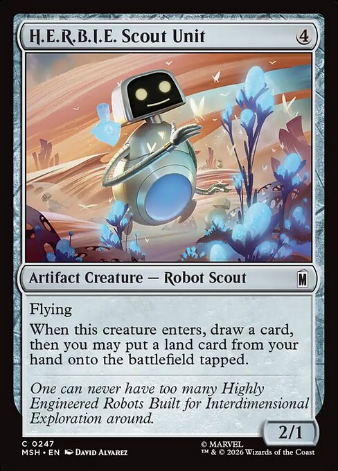 H.E.R.B.I.E. Scout Unit - Magic: The Gathering MSH #247