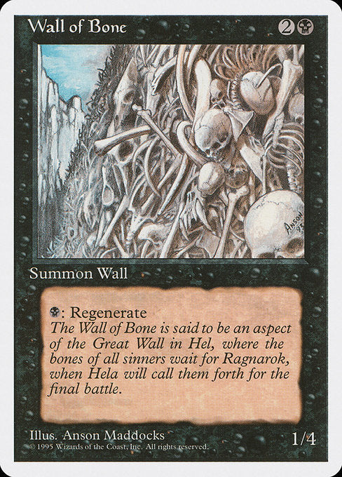 Wall of Bone Fourth Edition 4ED
