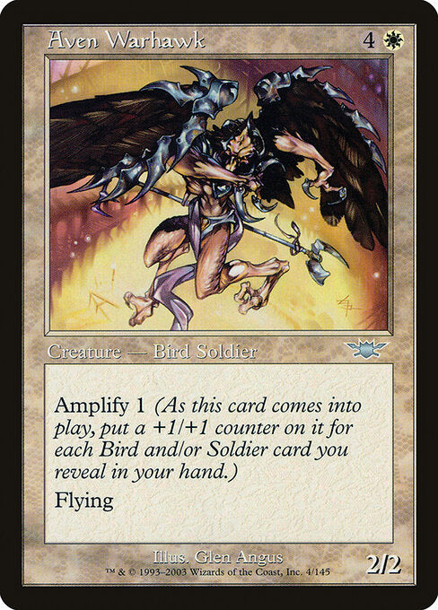 Aven Warhawk - Magic: The Gathering LGN #4