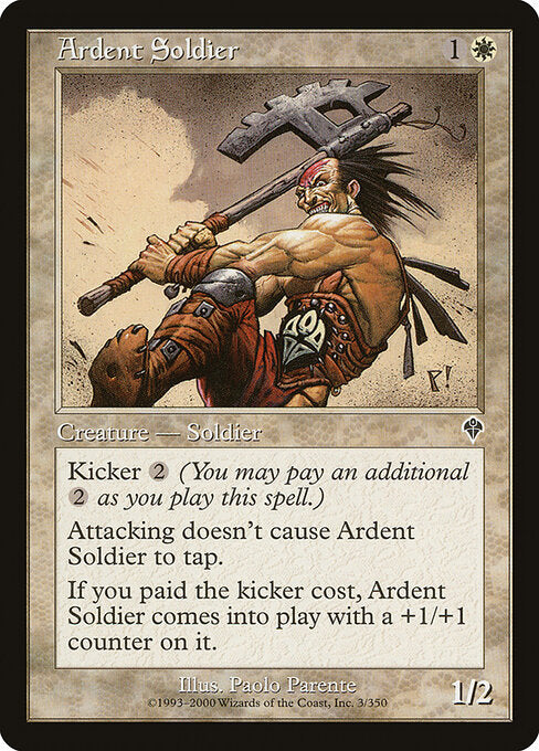 Ardent Soldier - Magic: The Gathering INV #3