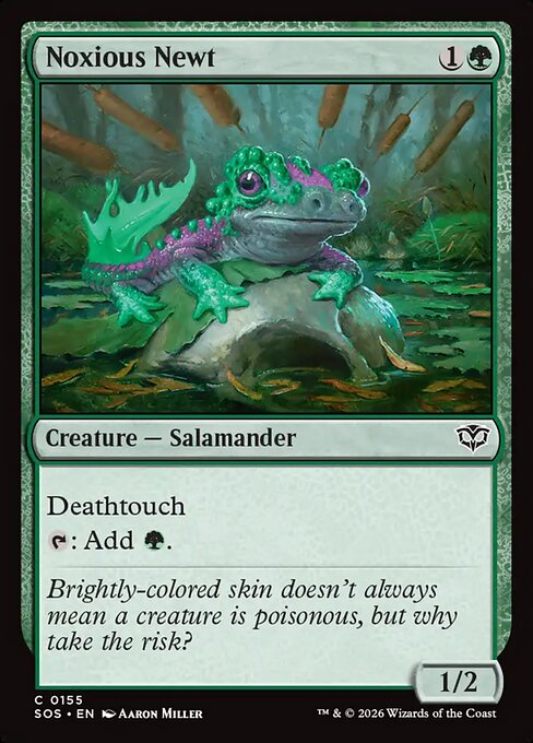 Noxious Newt - Magic: The Gathering SOS #155
