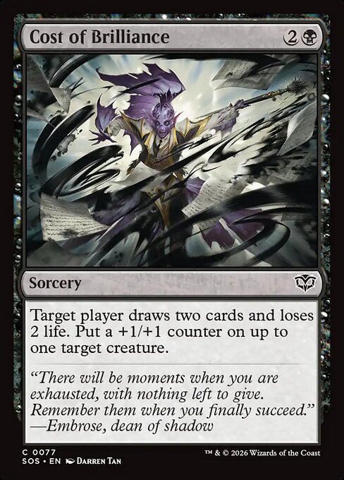 Cost of Brilliance - Magic: The Gathering SOS #77