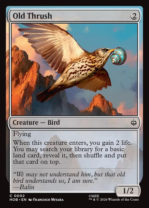 Old Thrush - Magic: The Gathering HOB #2