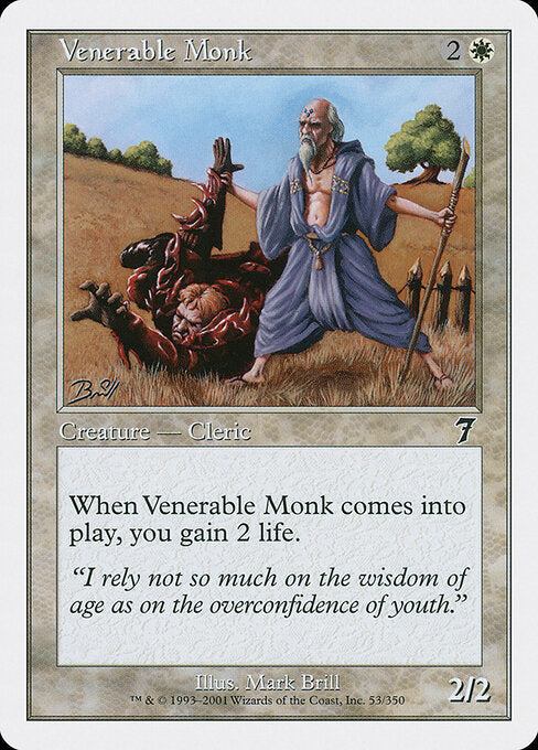 Venerable Monk - Magic: The Gathering 7ED #53