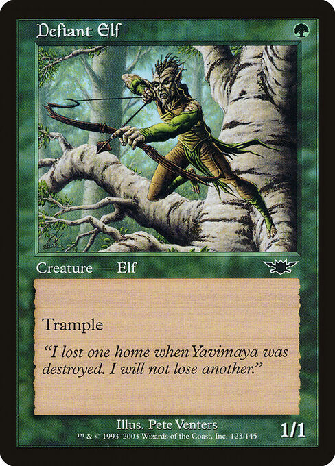 Defiant Elf - Magic: The Gathering LGN #123