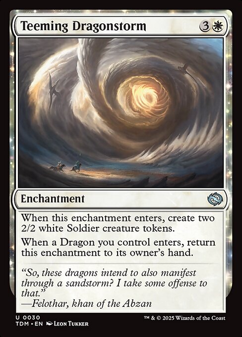 Teeming Dragonstorm - Magic: The Gathering TDM #30