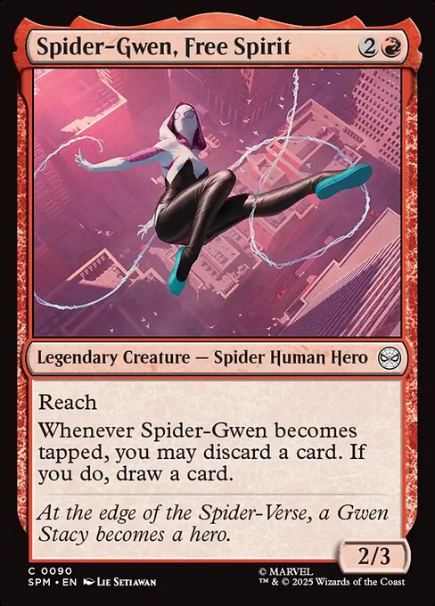 Spider-Gwen, Free Spirit - Magic: The Gathering SPM #90