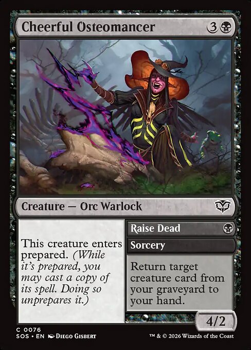 Cheerful Osteomancer // Raise Dead - Magic: The Gathering SOS #76