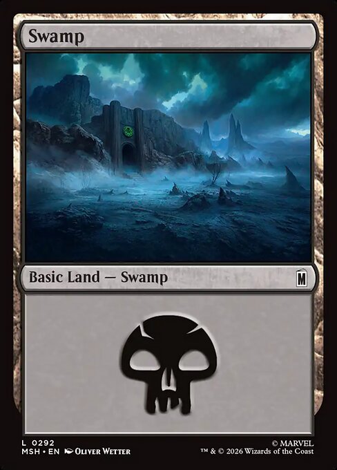 Swamp - Magic: The Gathering MSH #292