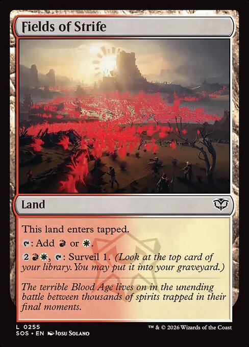 Fields of Strife - Magic: The Gathering SOS #255