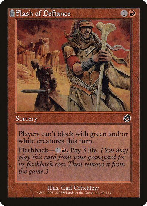 Flash of Defiance - Magic: The Gathering TOR #99