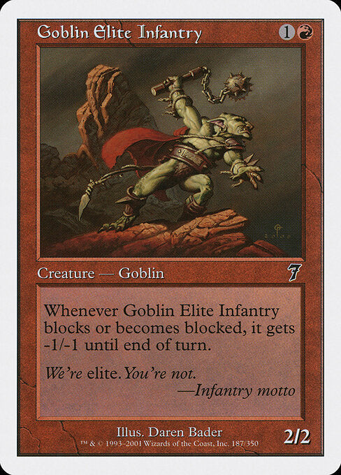 Goblin Elite Infantry - Magic: The Gathering 7ED #187