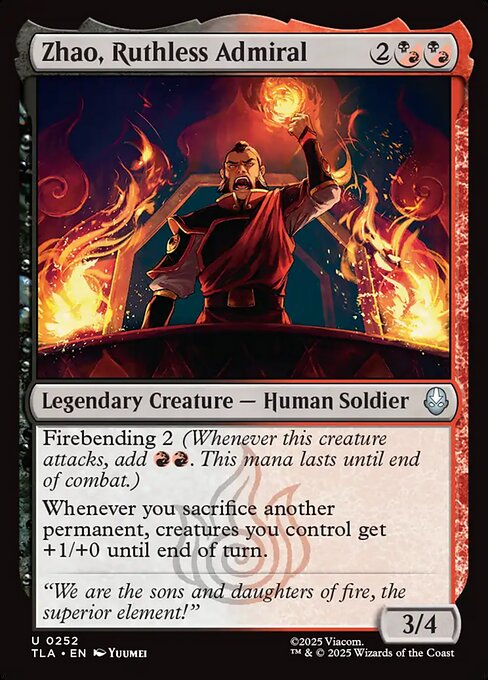 Zhao, Ruthless Admiral - Magic: The Gathering TLA #252