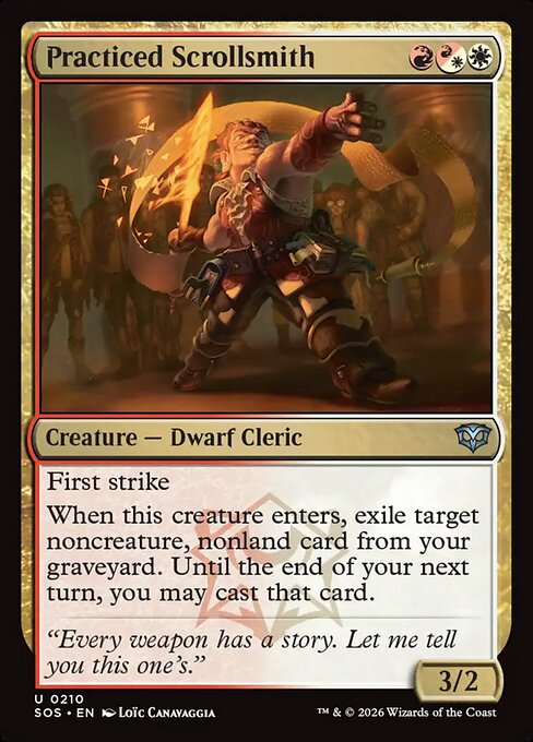 Practiced Scrollsmith - Magic: The Gathering SOS #210