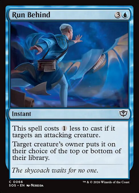 Run Behind - Magic: The Gathering SOS #66