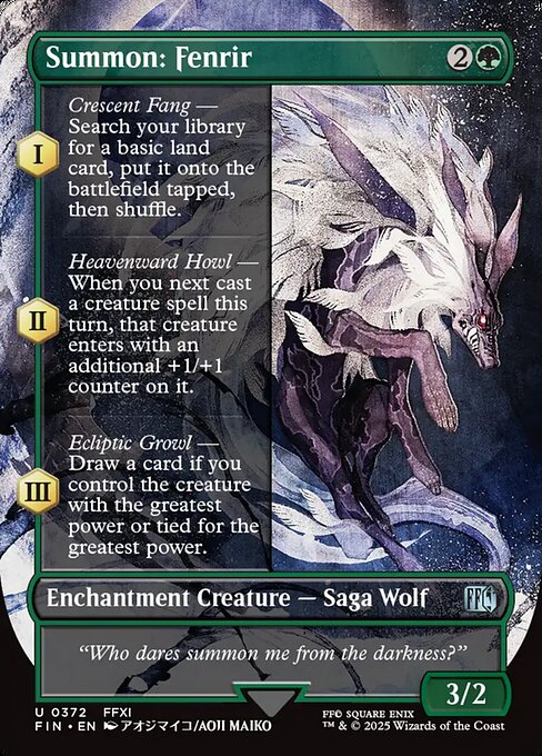 Summon: Fenrir - Magic: The Gathering FIN #372