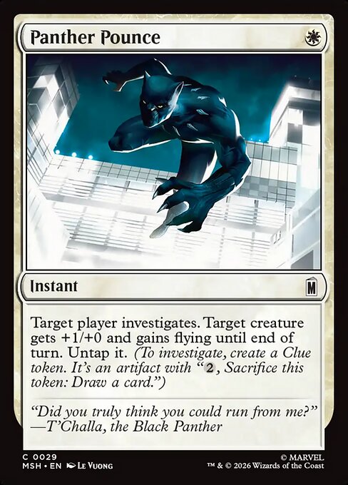 Panther Pounce - Magic: The Gathering MSH #29