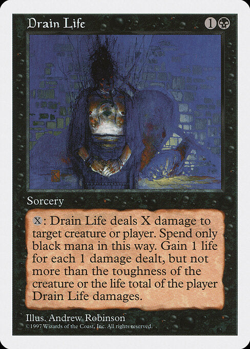 Drain Life - Magic: The Gathering 5ED #156