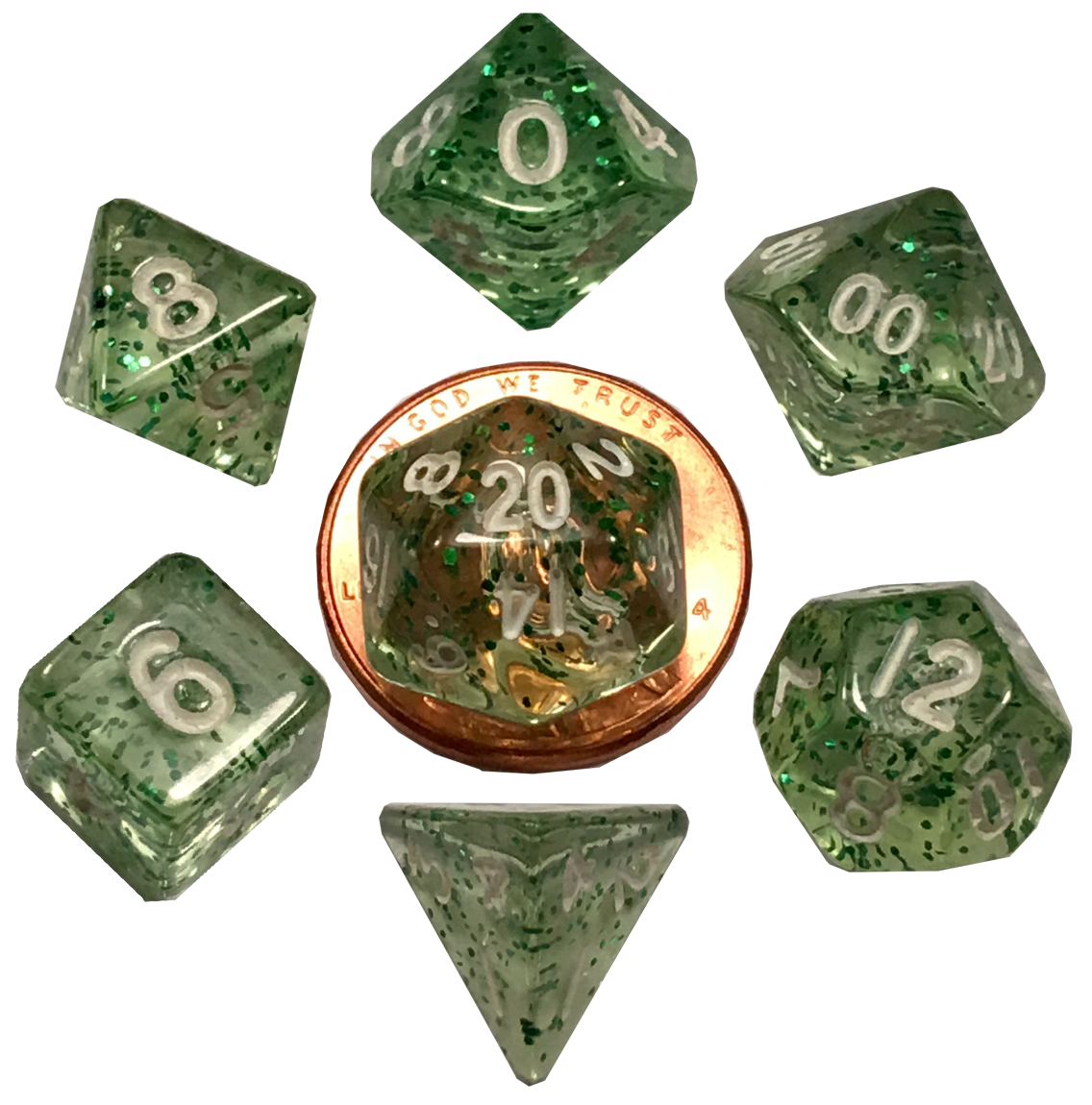 10mm Mini Polyhedral Dice Set