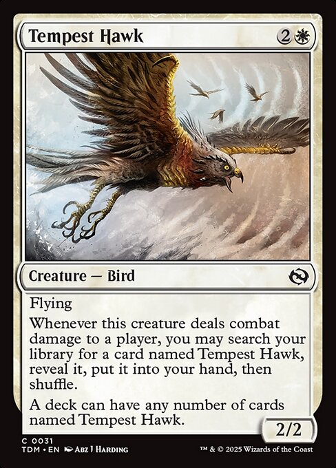 Tempest Hawk - Magic: The Gathering TDM #31