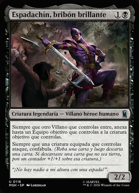 Swordsman, Sharp Scoundrel · MSH #116 · ES