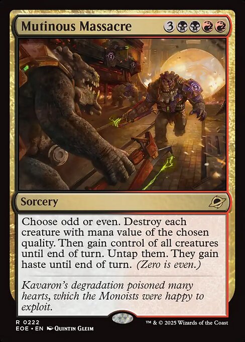 Mutinous Massacre - Magic: The Gathering EOE #222
