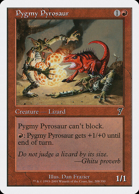 Pygmy Pyrosaur - Magic: The Gathering 7ED #208