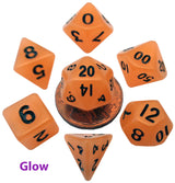 Glow in the Dark 10mm Mini Polyhedral Dice Set