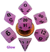 Glow in the Dark 10mm Mini Polyhedral Dice Set