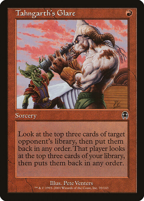 Tahngarth's Glare - Magic: The Gathering APC #70