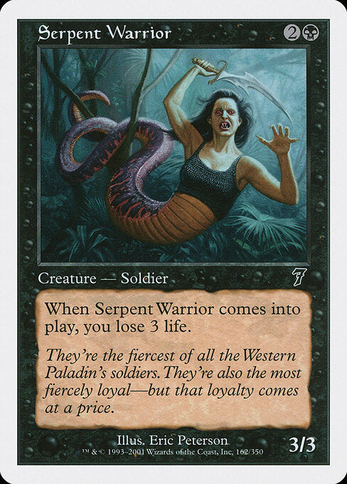 Serpent Warrior - Magic: The Gathering 7ED #162