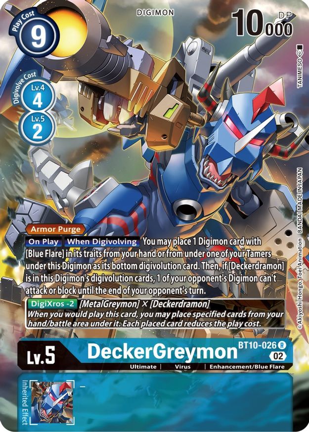 DeckerGreymon (Alternate Art)  - BT10-026