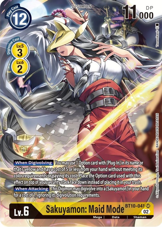 Sakuyamon: Maid Mode (Alternate Art)  - BT10-041